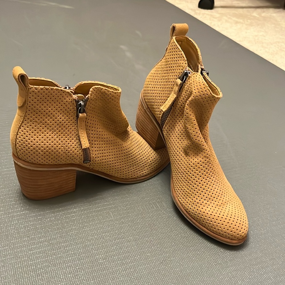 Dolce Vita Perforated Suede Booties